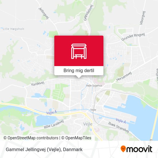 Gammel Jellingvej (Vejle) kort