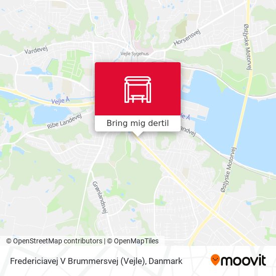 Fredericiavej V Brummersvej (Vejle) kort