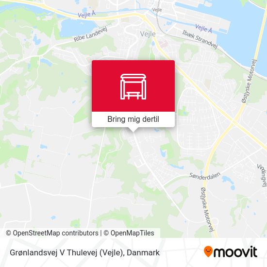 Grønlandsvej V Thulevej (Vejle) kort