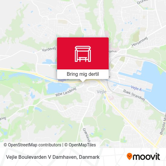 Vejle Boulevarden V Damhaven kort