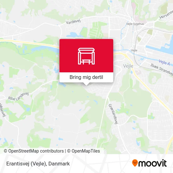 Erantisvej (Vejle) kort