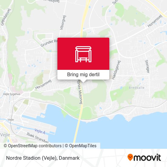Nordre Stadion (Vejle) kort