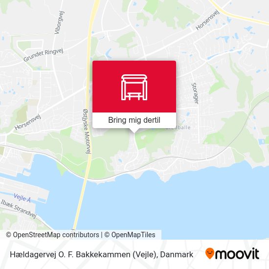 Hældagervej O. F. Bakkekammen (Vejle) kort