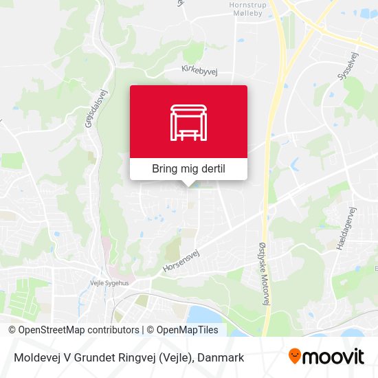 Moldevej V Grundet Ringvej (Vejle) kort