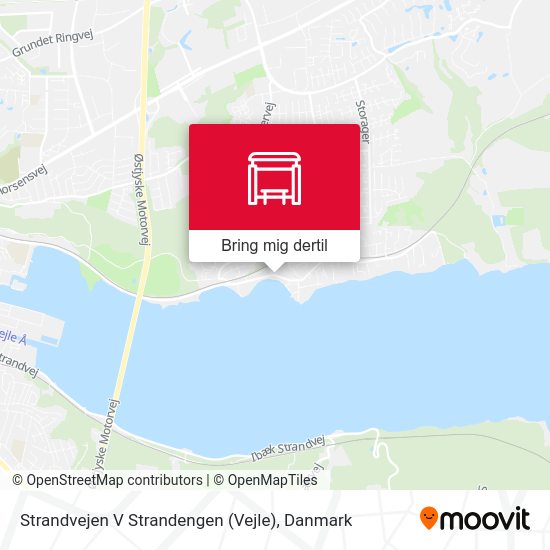 Strandvejen V Strandengen (Vejle) kort