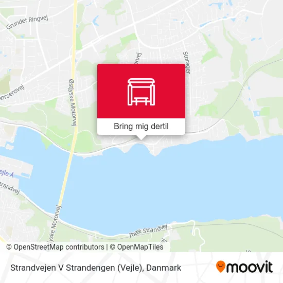 Strandvejen V Strandengen (Vejle) kort