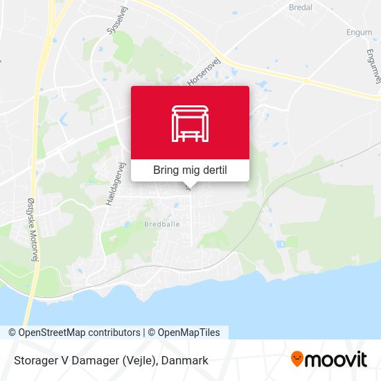 Storager V Damager (Vejle) kort