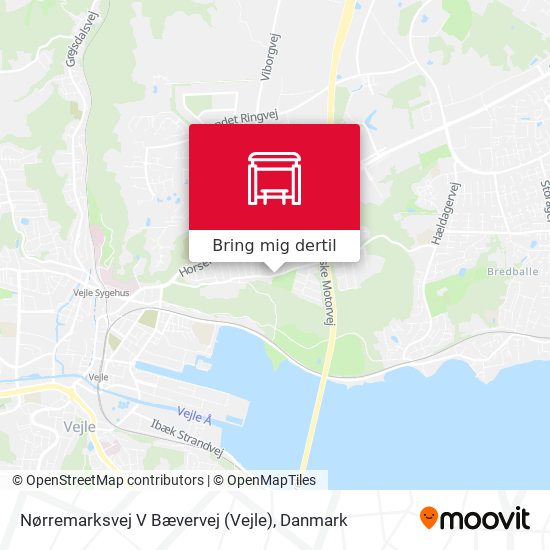 Nørremarksvej V Bævervej (Vejle) kort