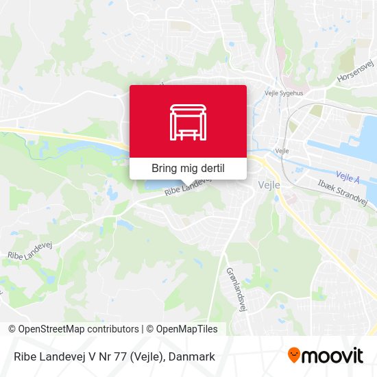 Ribe Landevej V Nr 77 (Vejle) kort