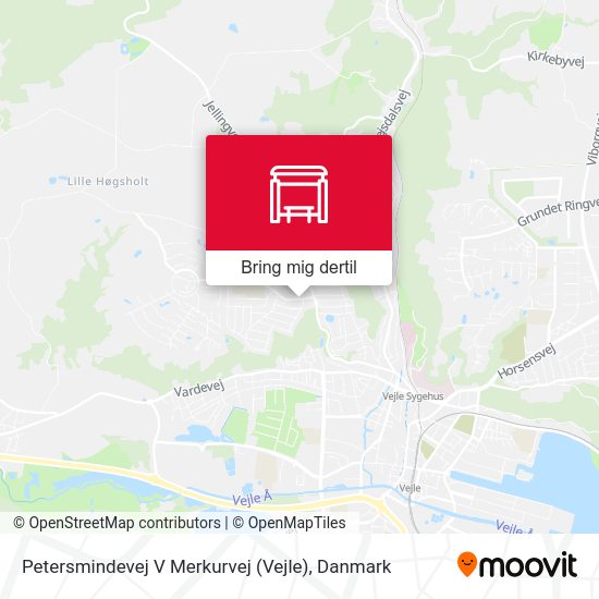 Petersmindevej V Merkurvej (Vejle) kort