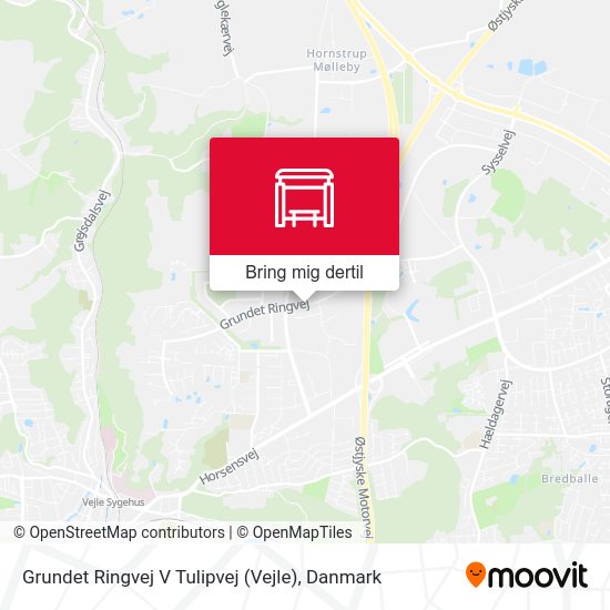 Grundet Ringvej V Tulipvej (Vejle) kort