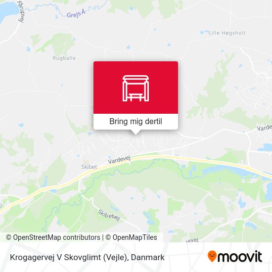 Krogagervej V Skovglimt (Vejle) kort