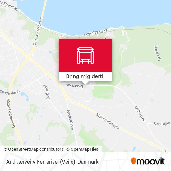 Andkærvej V Ferrarivej (Vejle) kort