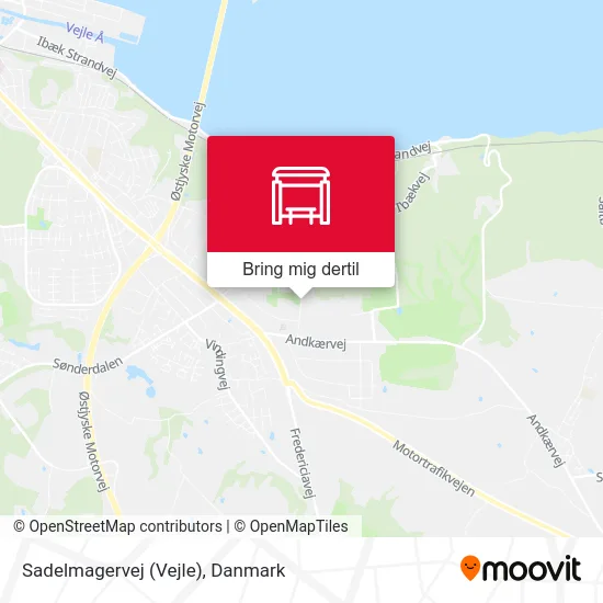 Sadelmagervej (Vejle) kort
