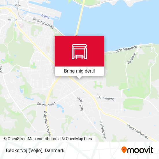 Bødkervej (Vejle) kort