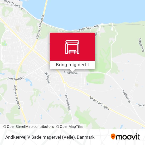 Andkærvej V Sadelmagervej (Vejle) kort
