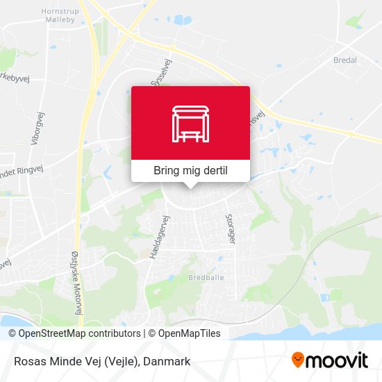 Rosas Minde Vej (Vejle) kort