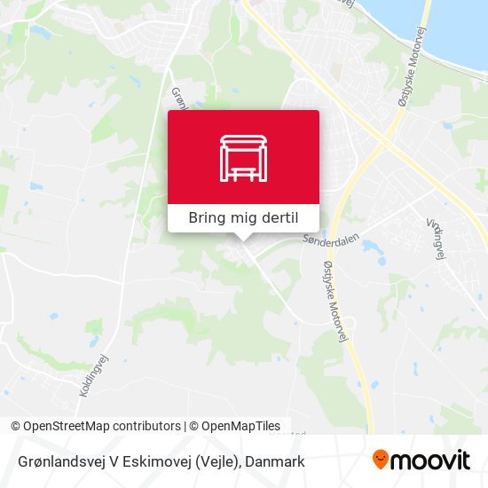Grønlandsvej V Eskimovej (Vejle) kort
