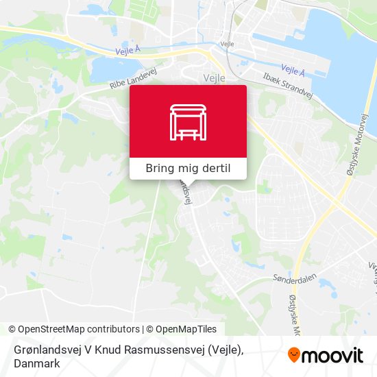Grønlandsvej V Knud Rasmussensvej (Vejle) kort