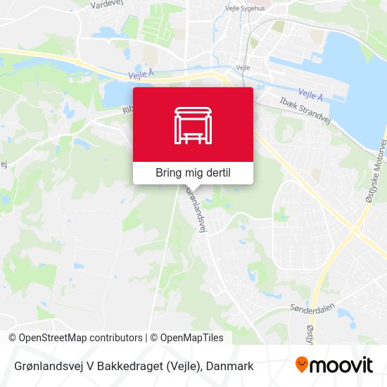 Grønlandsvej V Bakkedraget (Vejle) kort