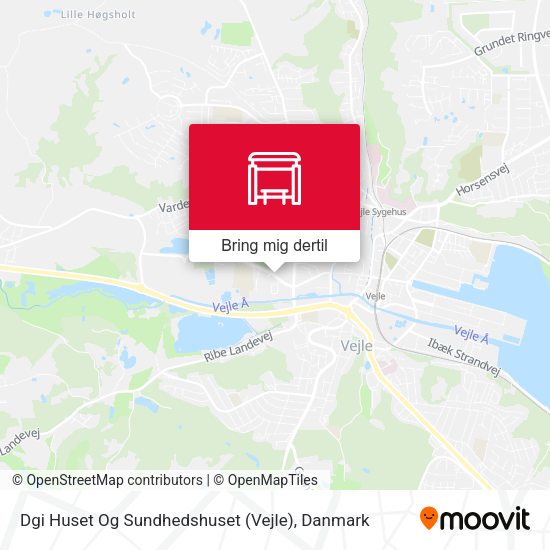 Dgi Huset Og Sundhedshuset (Vejle) kort