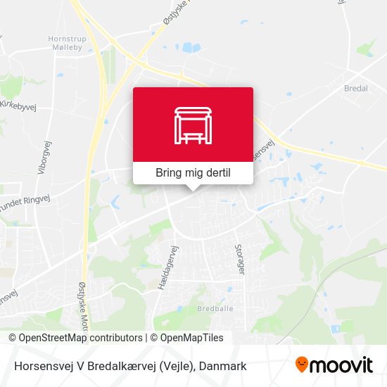 Horsensvej V Bredalkærvej (Vejle) kort