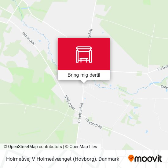 Holmeåvej V Holmeåvænget (Hovborg) kort