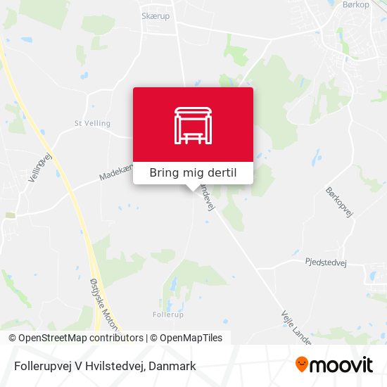Follerupvej V Hvilstedvej kort
