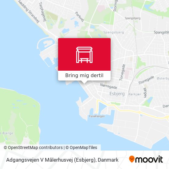 Adgangsvejen V Målerhusvej (Esbjerg) kort
