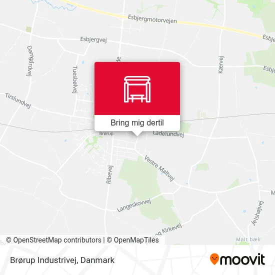 Brørup Industrivej kort