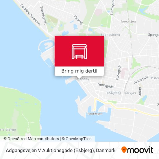 Adgangsvejen V Auktionsgade (Esbjerg) kort