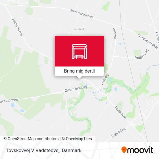 Tovskovvej V Vadstedvej kort