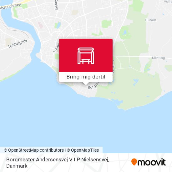 Borgmester Andersensvej V I P Nielsensvej kort