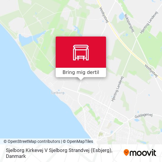 Sjelborg Kirkevej V Sjelborg Strandvej (Esbjerg) kort