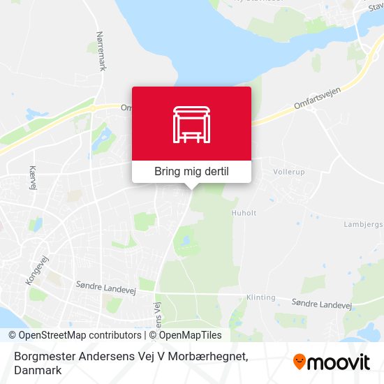 Borgmester Andersens Vej V Morbærhegnet kort