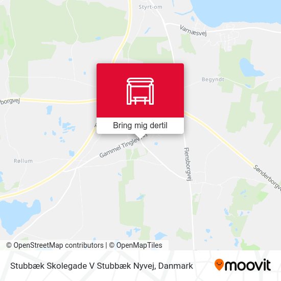 Stubbæk Skolegade V Stubbæk Nyvej kort