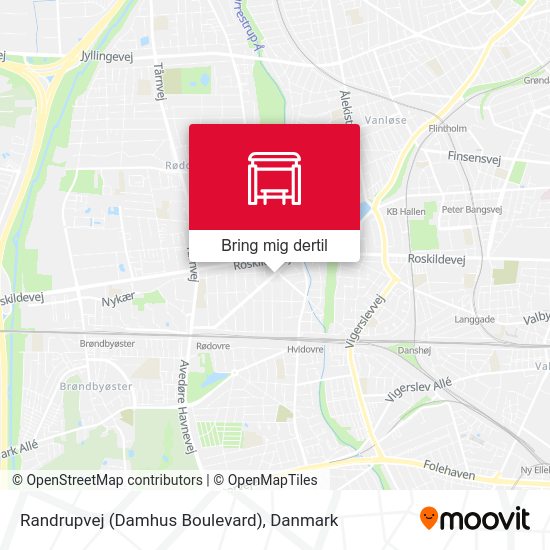 Randrupvej (Damhus Boulevard) kort