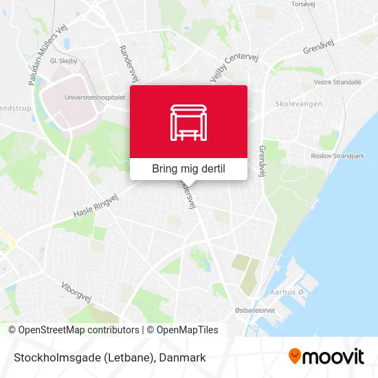 Stockholmsgade (Letbane) kort