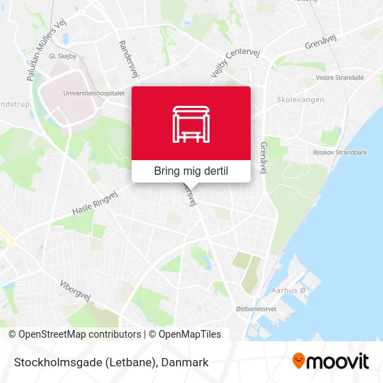 Stockholmsgade (Letbane) kort