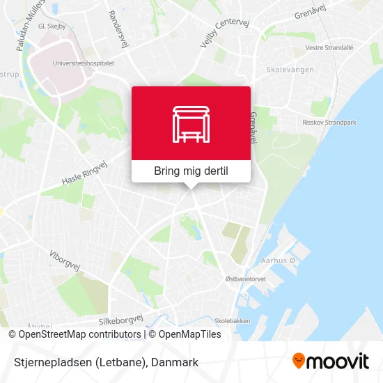 Stjernepladsen (Letbane) kort