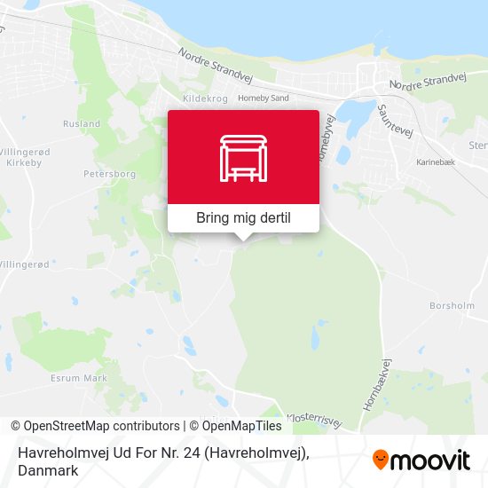 Havreholmvej Ud For Nr. 24 kort