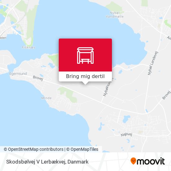 Skodsbølvej V Lerbækvej kort