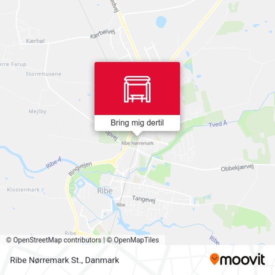 Ribe Nørremark St. kort