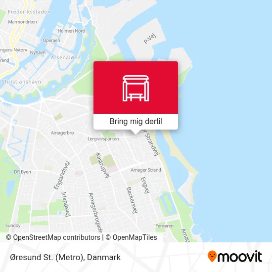 Øresund St. (Metro) kort