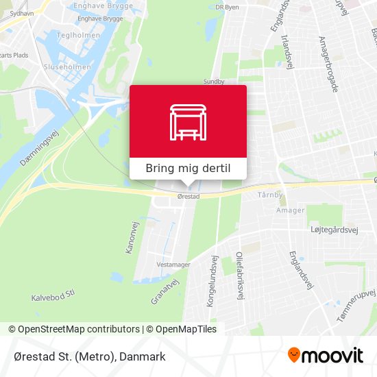 Ørestad St. (Metro) kort