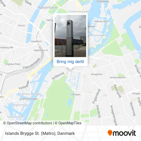 Islands Brygge St. (Metro) kort