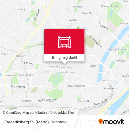 Frederiksberg St. (Metro) kort
