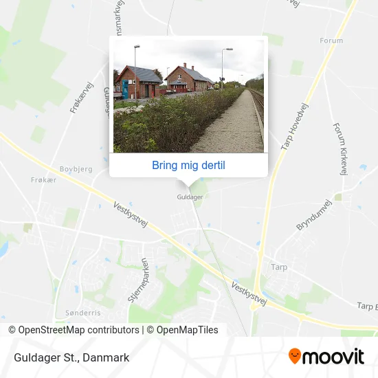 Guldager St. kort