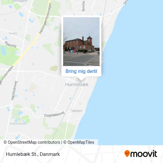 Humlebæk St. kort
