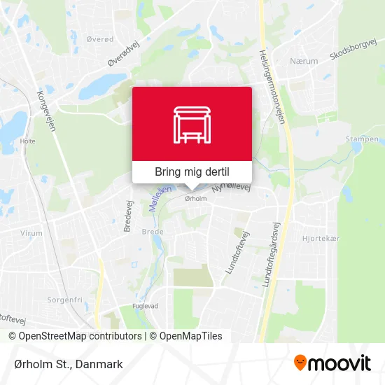 Ørholm St. kort